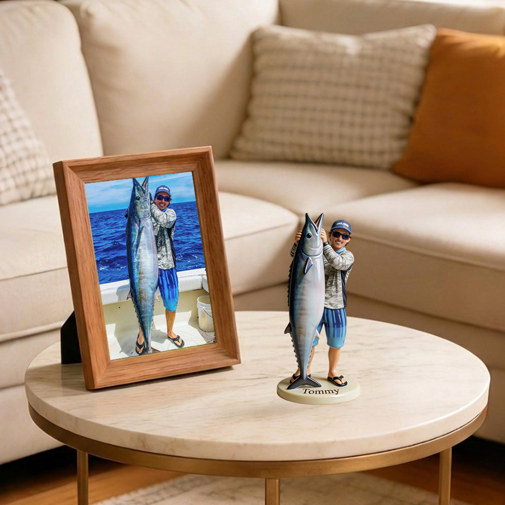 Figurine 3D Personnalisée Réelle à Partir de n'importe quelle Photo - Figurine de Pêche Premium 3D