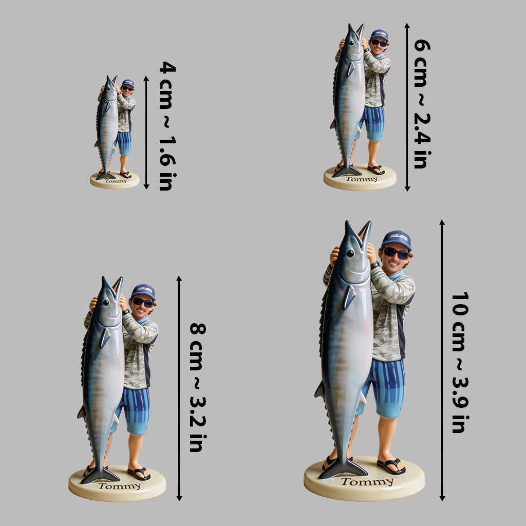 Figurine 3D Personnalisée Réelle à Partir de n'importe quelle Photo - Figurine de Pêche Premium 3D
