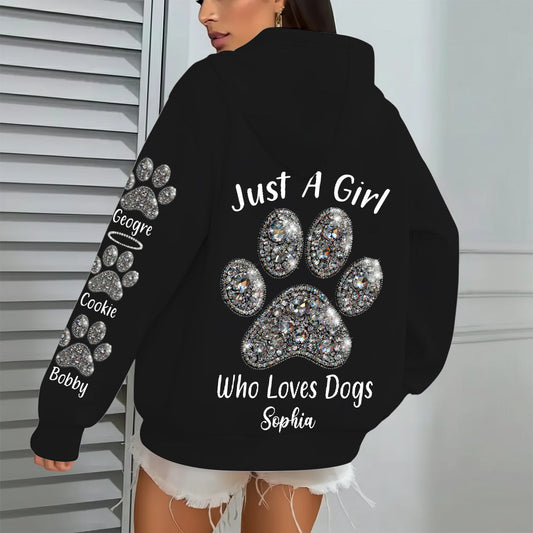 Just A Girl Who Loves Dogs - Personalized Dog All Over Shirt