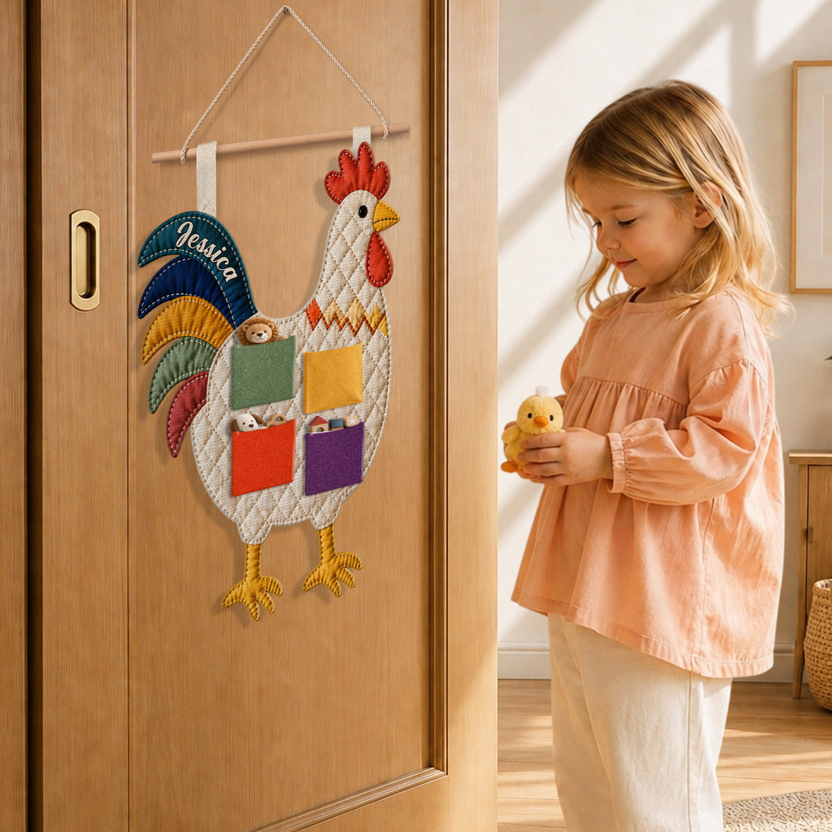 Love Chicken - Personalized Chicken Hanging Organizer