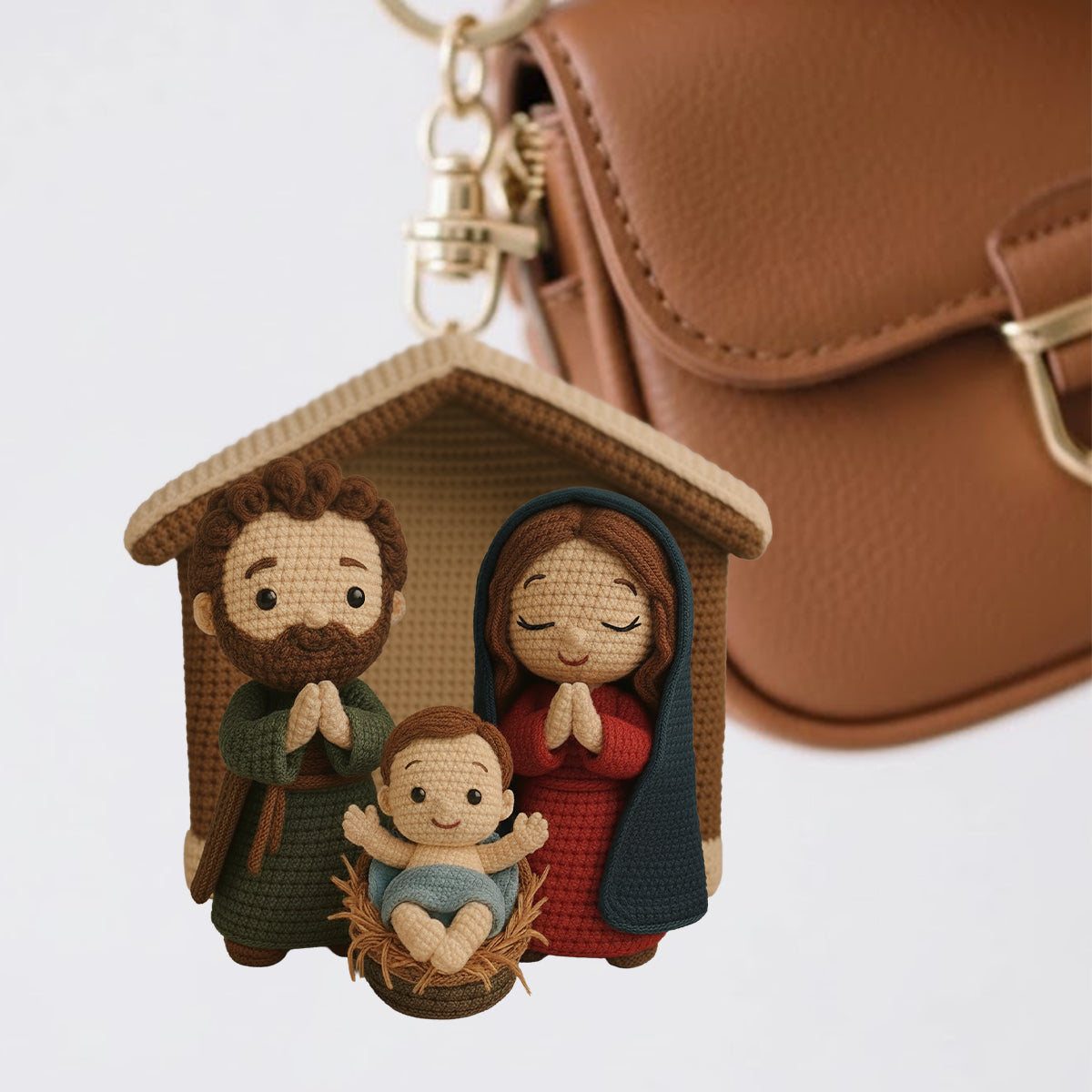 Nativity Scene Jesus - Personalized Christian Handmade Crochet Ornament