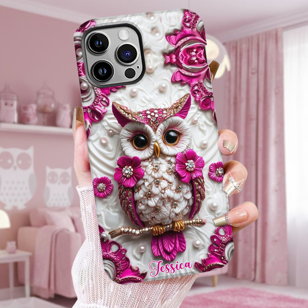 Magic Owl - Personalized Owl Full Print Phone Case