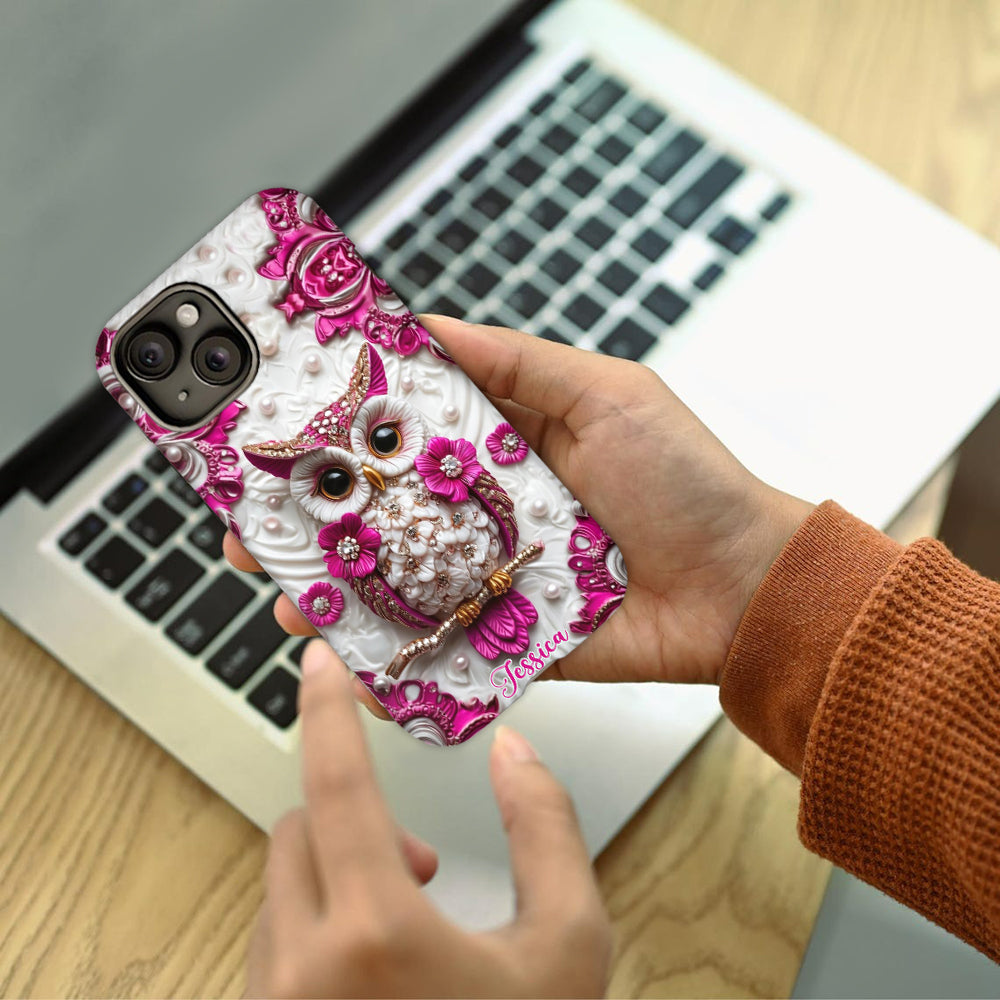 Magic Owl - Personalized Owl Full Print Phone Case