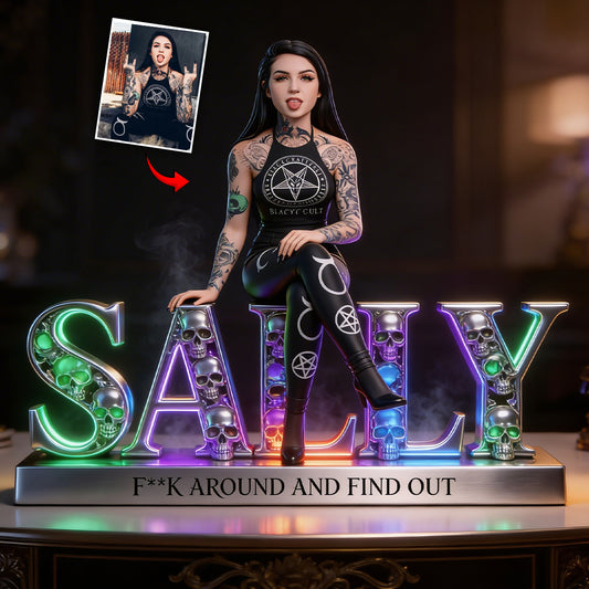 Custom Any Photo - Personalized Skull Custom Shaped Acrylic Plaque