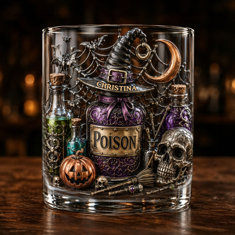 Poison - Personalized Witch Whiskey Glass