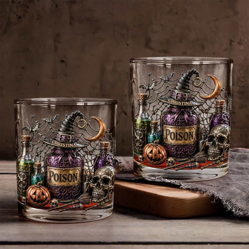 Poison - Personalized Witch Whiskey Glass