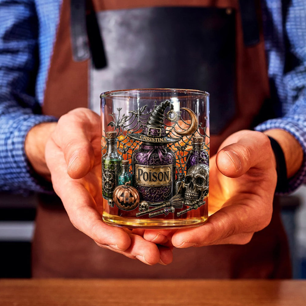Poison - Personalized Witch Whiskey Glass