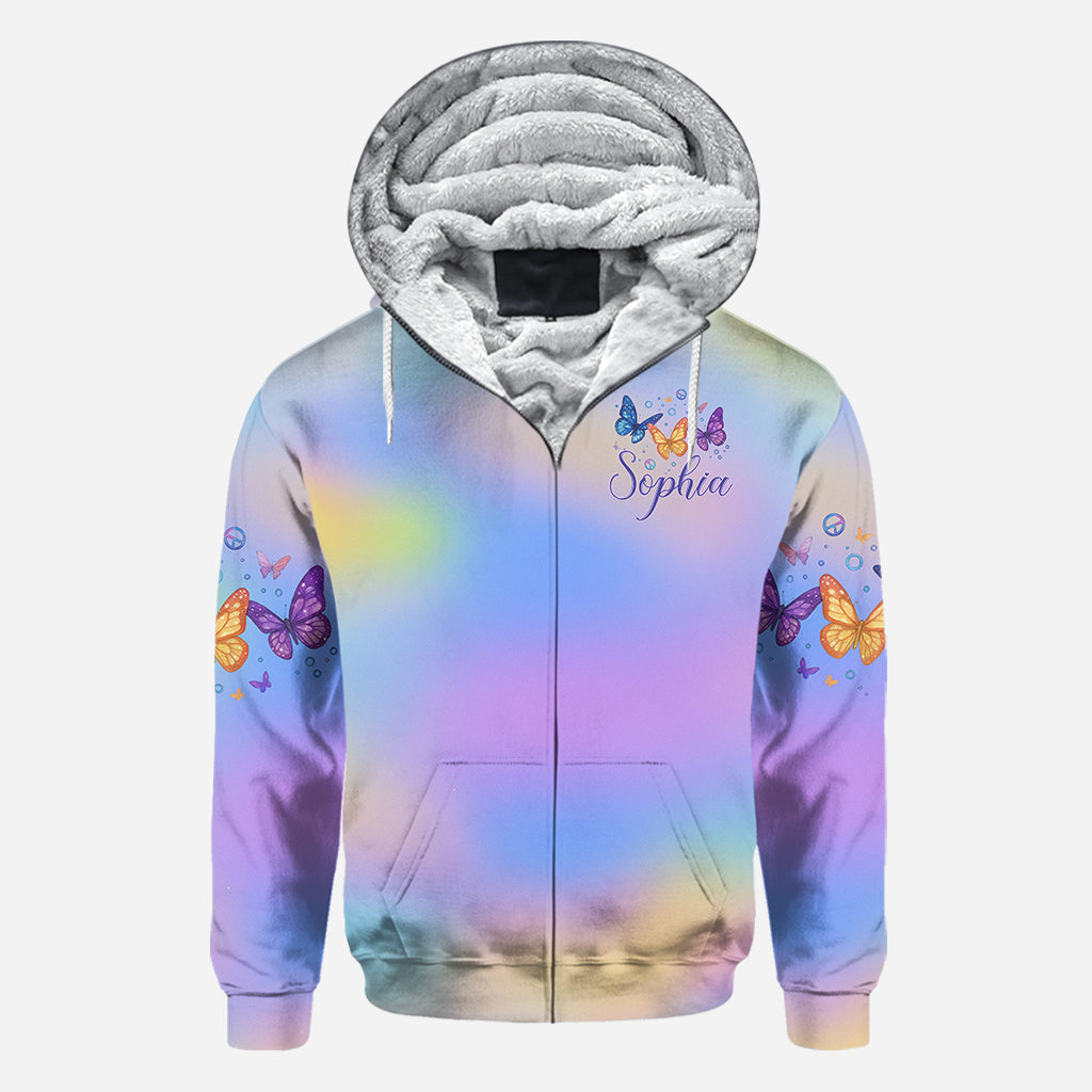 Fath Hope Love - Personalized Butterfly All Over Shirt