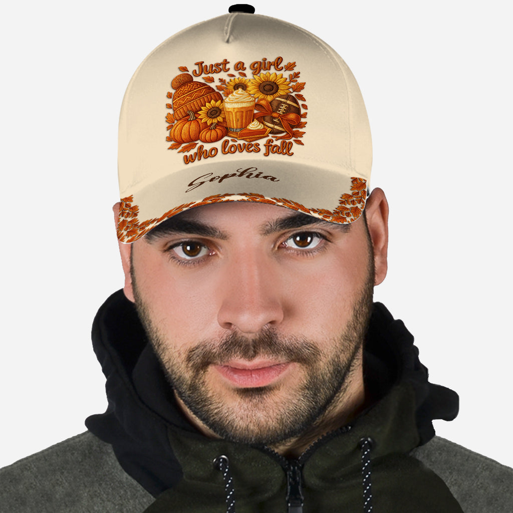 Juste une fille qui aime l'automne - Casquette classique d'automne personnalisée