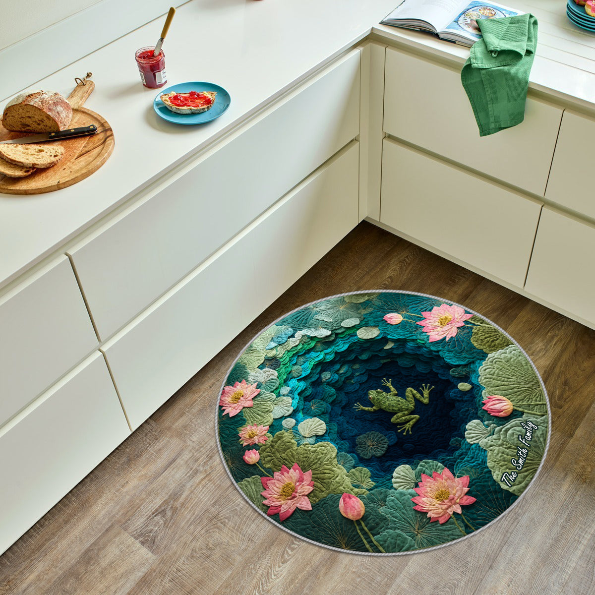 Love Frog - Personalized Frog Non-Slip Tufted Rug