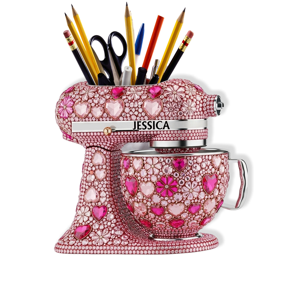 Passionné de pâtisserie - Porte-ustensiles de cuisine en bois personnalisé