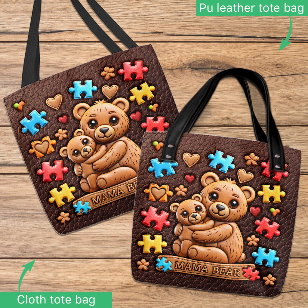 Mama Bear - Autism Awareness Tote Bag