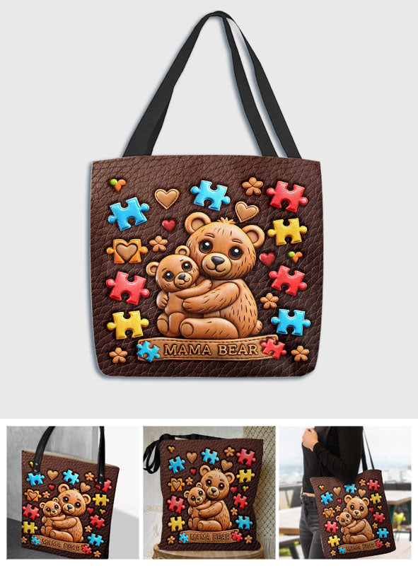 Mama Bear - Autism Awareness Tote Bag