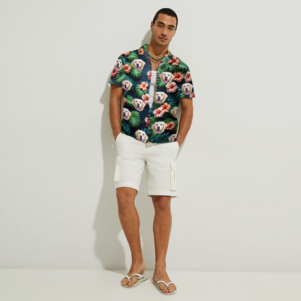 Chemise hawaïenne personnalisée pour chien - Été