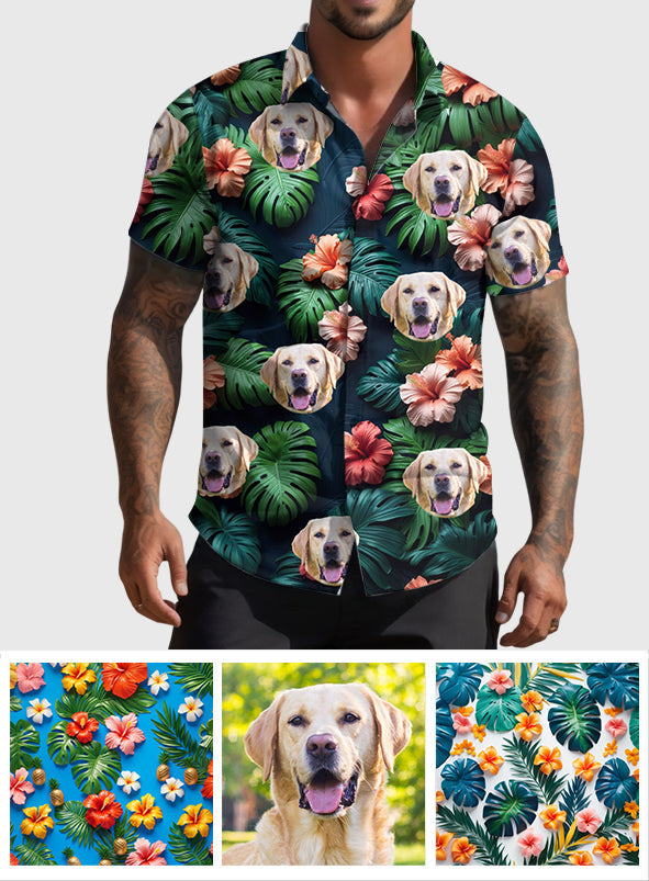 Chemise hawaïenne personnalisée pour chien - Été