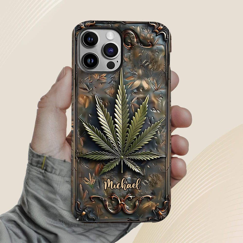 High Life - Personalized Weed Full Print Phone Case