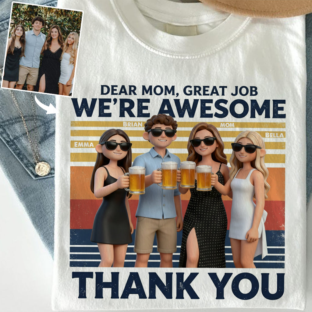 Dear Mom, Thank You - Personalized Mother T-shirt And Hoodie