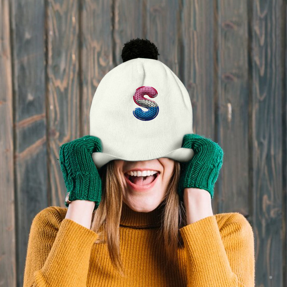 Bonnet enfant personnalisé avec alphabet coloré - Modèle Alphabet Colorful -