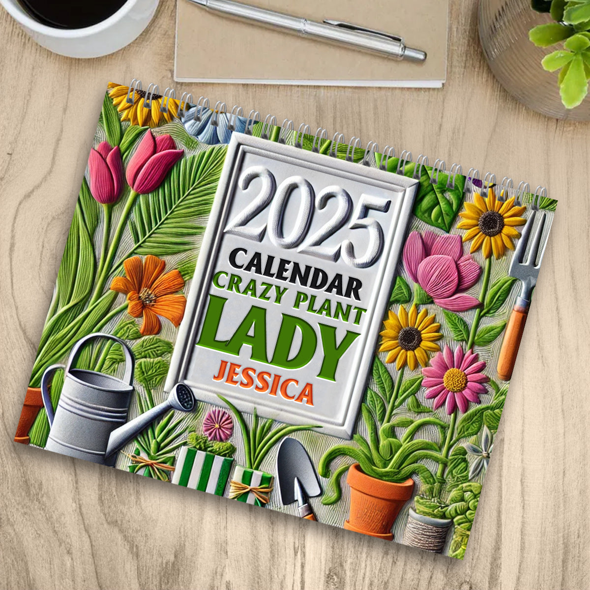 Calendrier pour les passionnés de jardinage - Calendrier mural et de bureau personnalisé pour le jardinage
