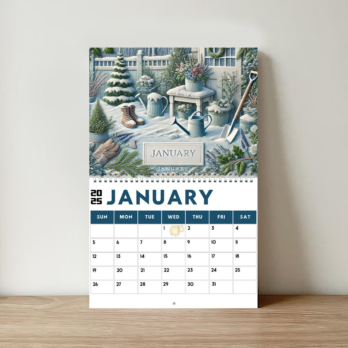 Calendrier pour les passionnés de jardinage - Calendrier mural et de bureau personnalisé pour le jardinage