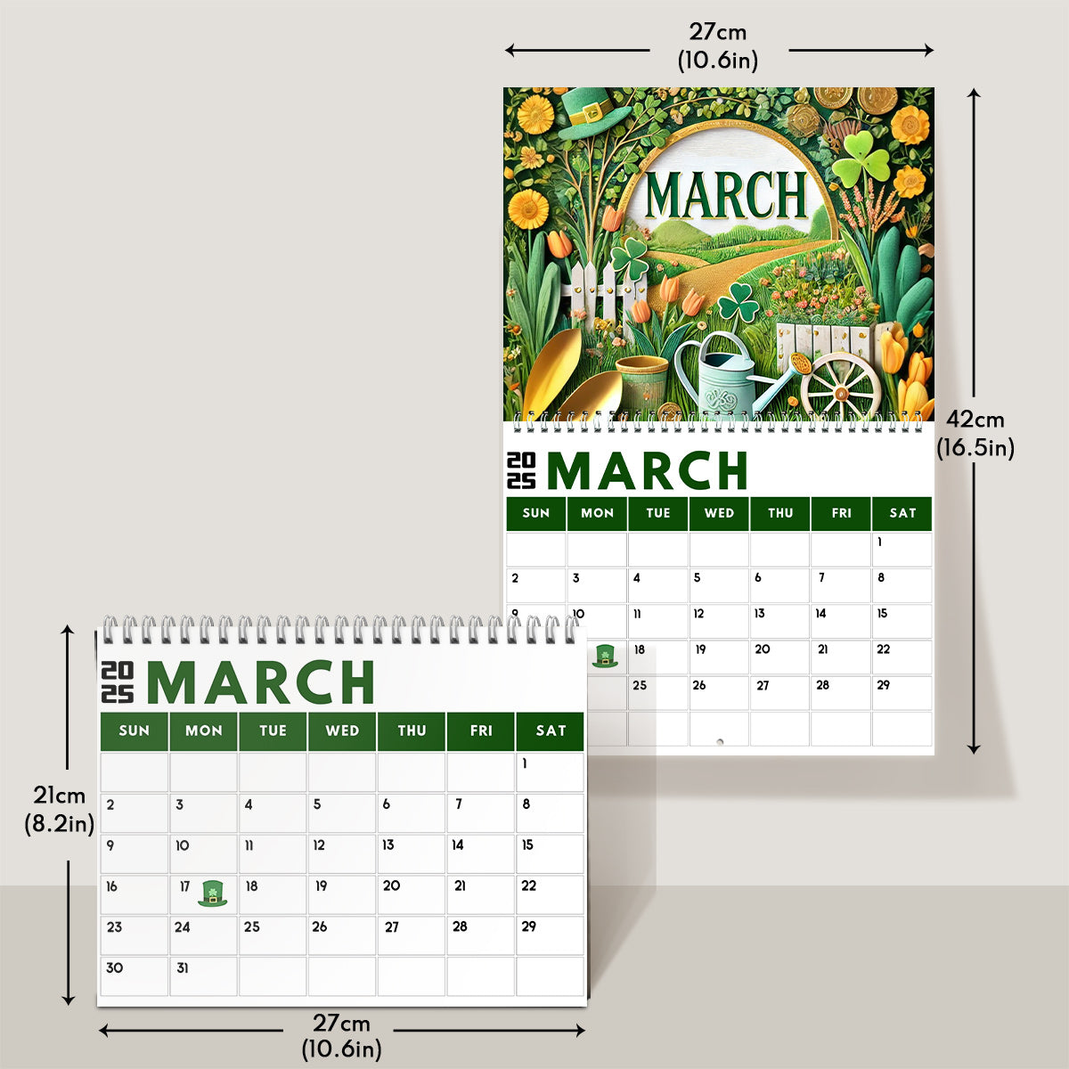 Calendrier pour les passionnés de jardinage - Calendrier mural et de bureau personnalisé pour le jardinage