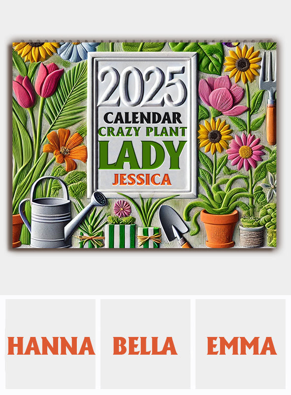 Calendrier pour les passionnés de jardinage - Calendrier mural et de bureau personnalisé pour le jardinage