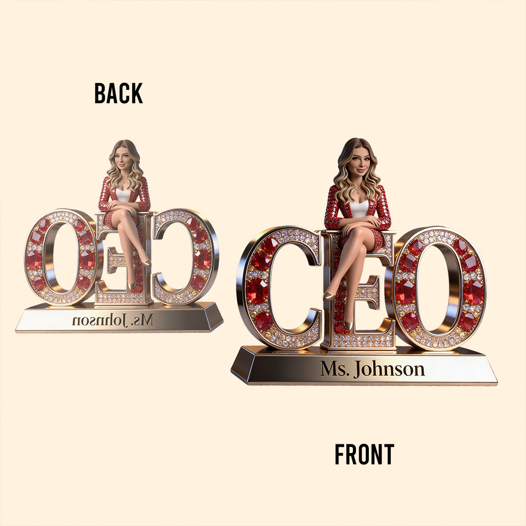 Décoration de bureau personnalisée avec n'importe quelle photo - Plaque acrylique personnalisée pour collègue.