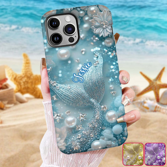 Petite plage salée - Coque de téléphone personnalisée pour amoureux de la mer avec impression intégrale
