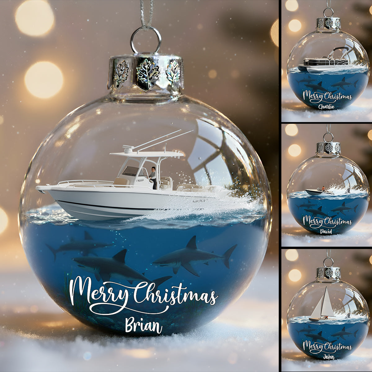 Love Boating - Personalized Boating Ornament