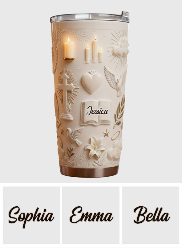 La foi plutôt que la peur - Gobelet chrétien personnalisé