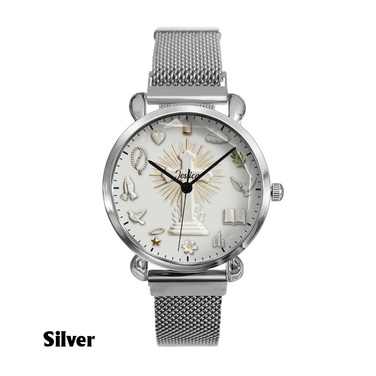 Faith Over Fear - Personalized Christian Women Hand Watch