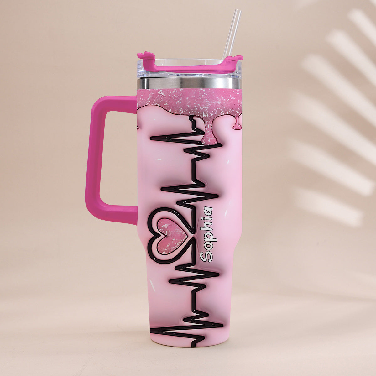 Vie d'infirmière - Gobelet isotherme personnalisé avec poignée