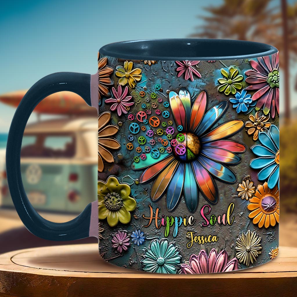 Hippie Soul - Personalized Hippie Accent Mug