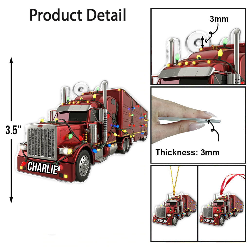Chauffeur routier - Ornement personnalisé pour camionneur