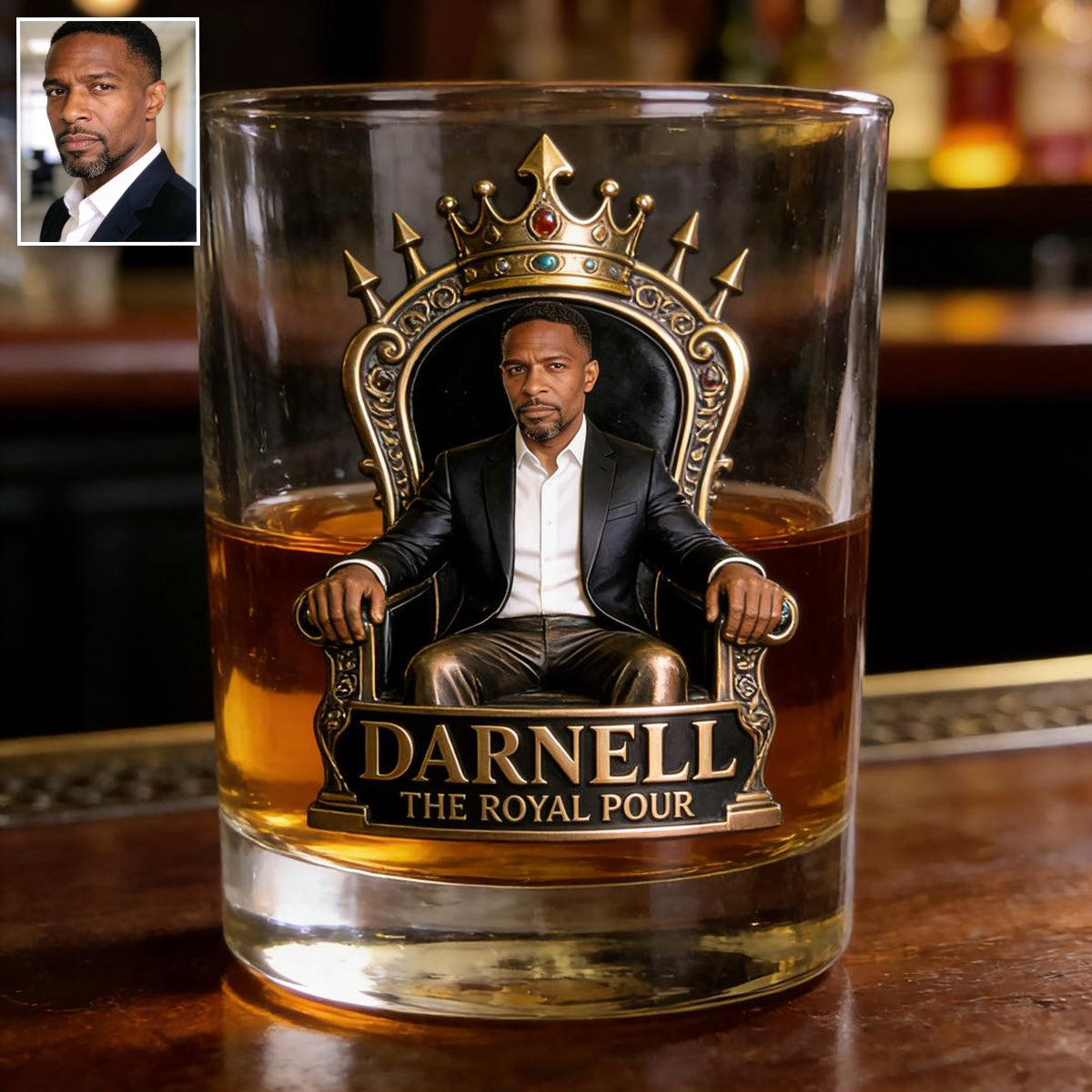 Cadeau Royal pour la Fête des Pères - Verre à Whisky Personnalisé