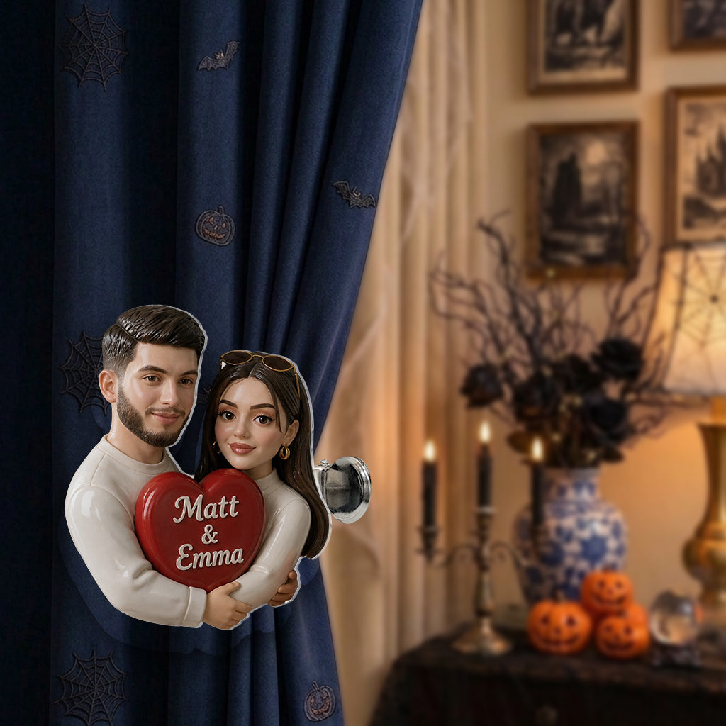 Vous & Moi, Nous y Arrivons - Attache de Rideau Personnalisée pour Couples