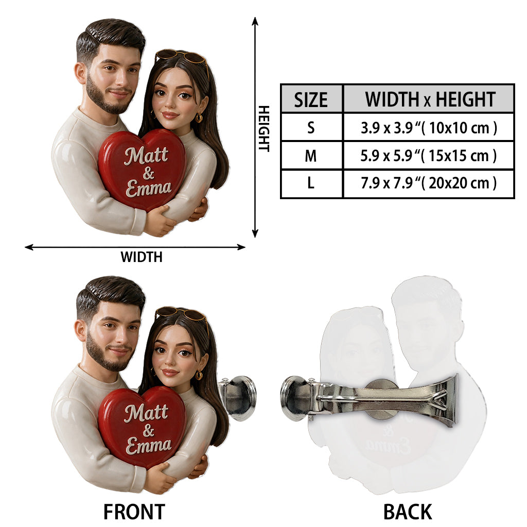 Vous & Moi, Nous y Arrivons - Attache de Rideau Personnalisée pour Couples
