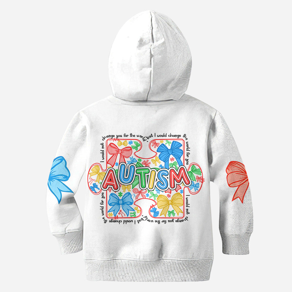 Je changerais le monde pour toi - T-shirt de sensibilisation à l'autisme