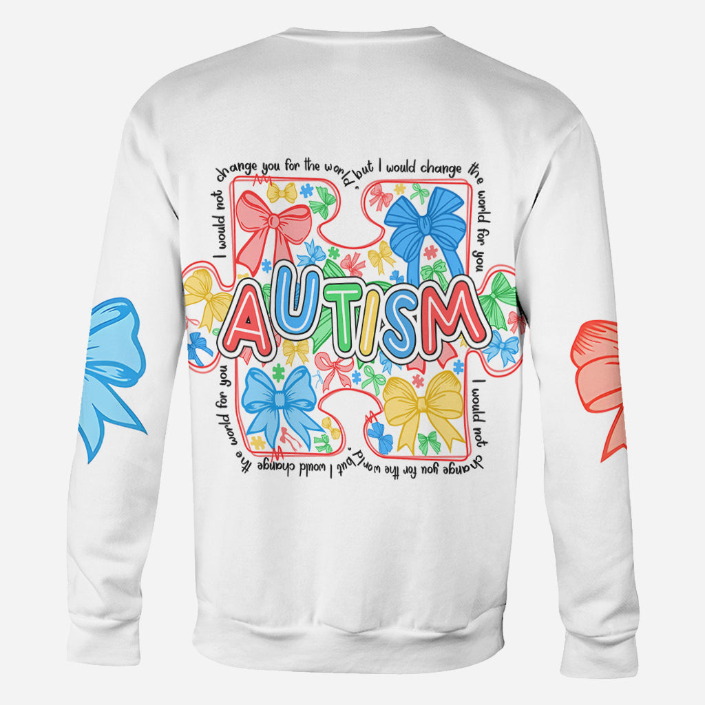 Je changerais le monde pour toi - T-shirt de sensibilisation à l'autisme