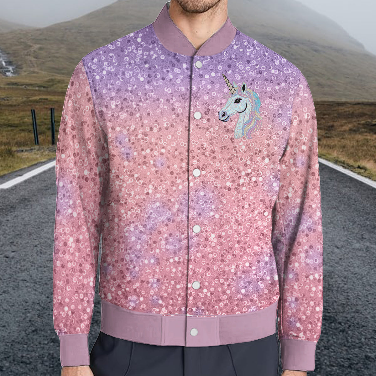 Beautiful Unicorn Gift For Girl - Personalized Kid Varsity Jacket