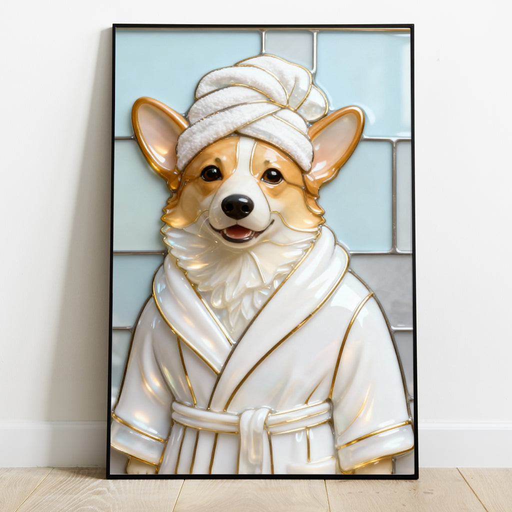 Chien propre - Toile et affiche personnalisées pour chien