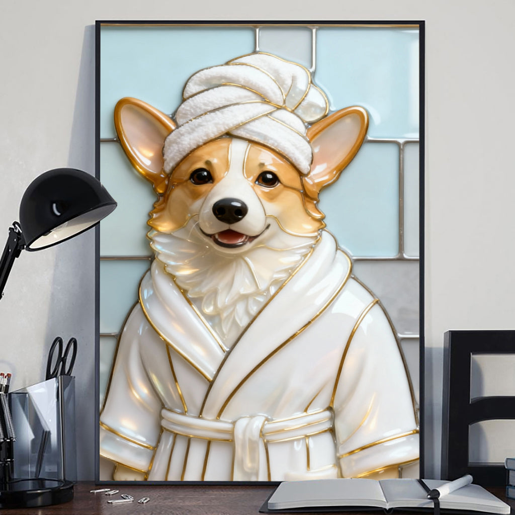 Chien propre - Toile et affiche personnalisées pour chien
