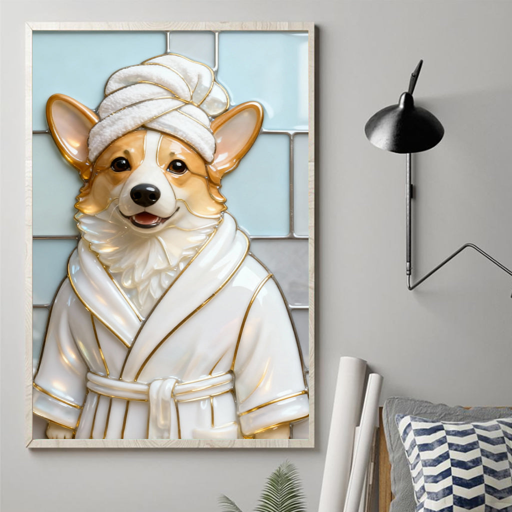 Chien propre - Toile et affiche personnalisées pour chien
