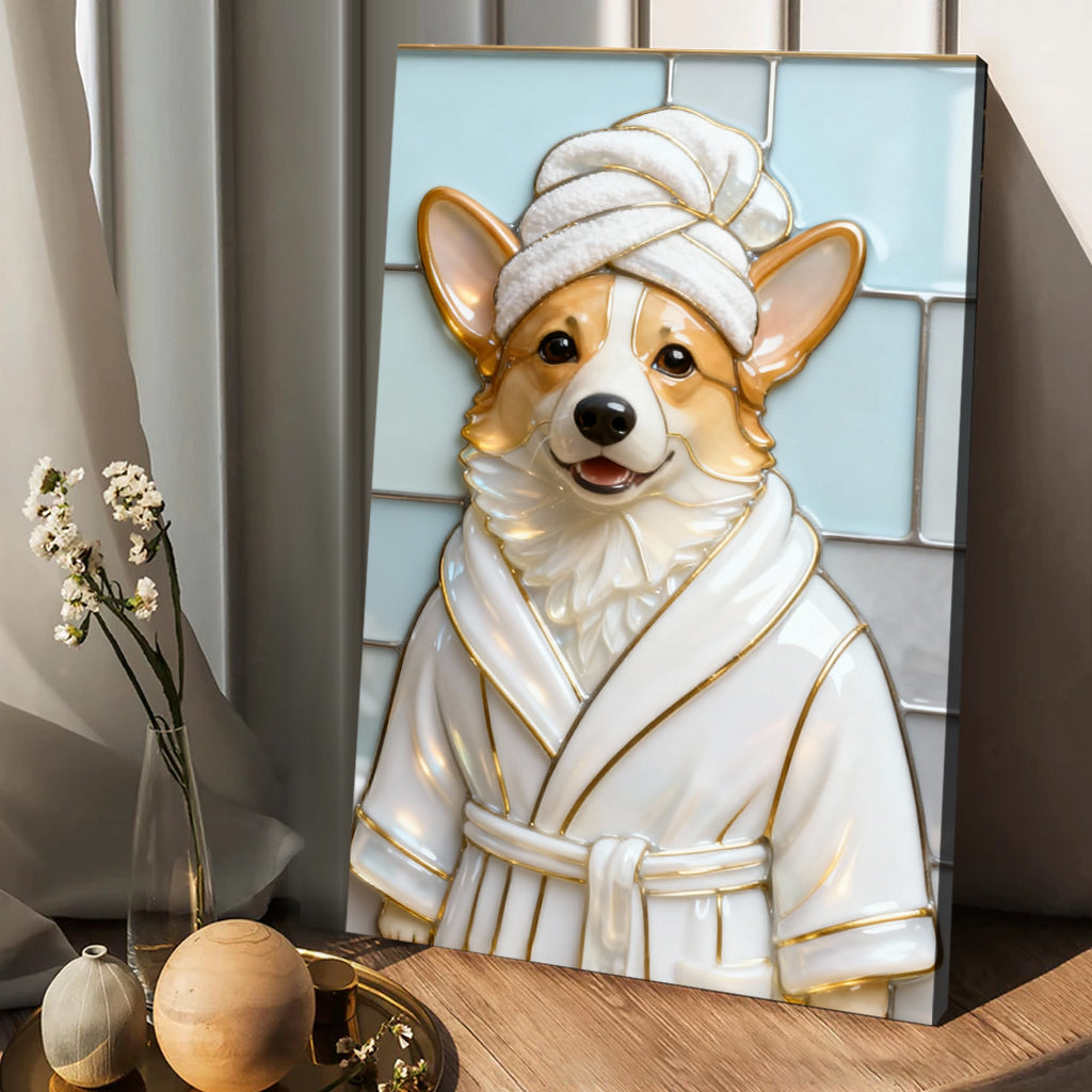 Chien propre - Toile et affiche personnalisées pour chien