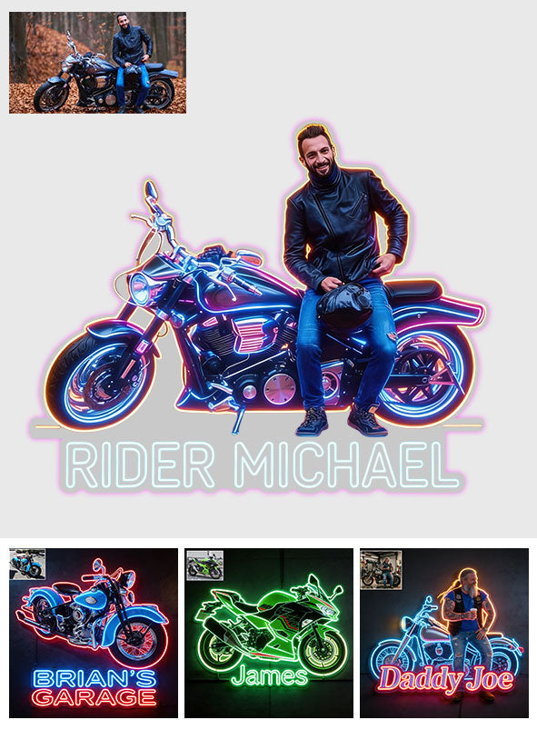 Panneau en Acrylique LED Personnalisé - Photo et Véhicule au Choix