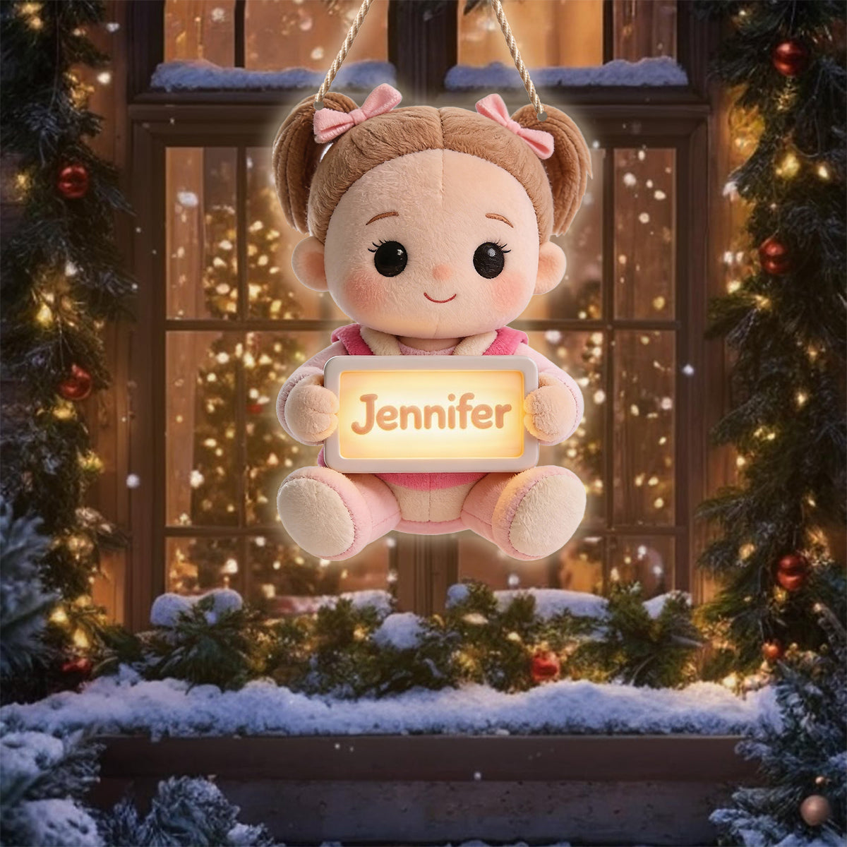 Nom de la chambre - Panneau lumineux LED personnalisé pour enfant en acrylique