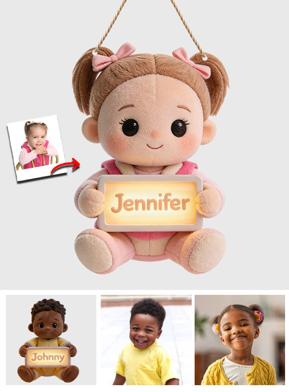 Nom de la chambre - Panneau lumineux LED personnalisé pour enfant en acrylique