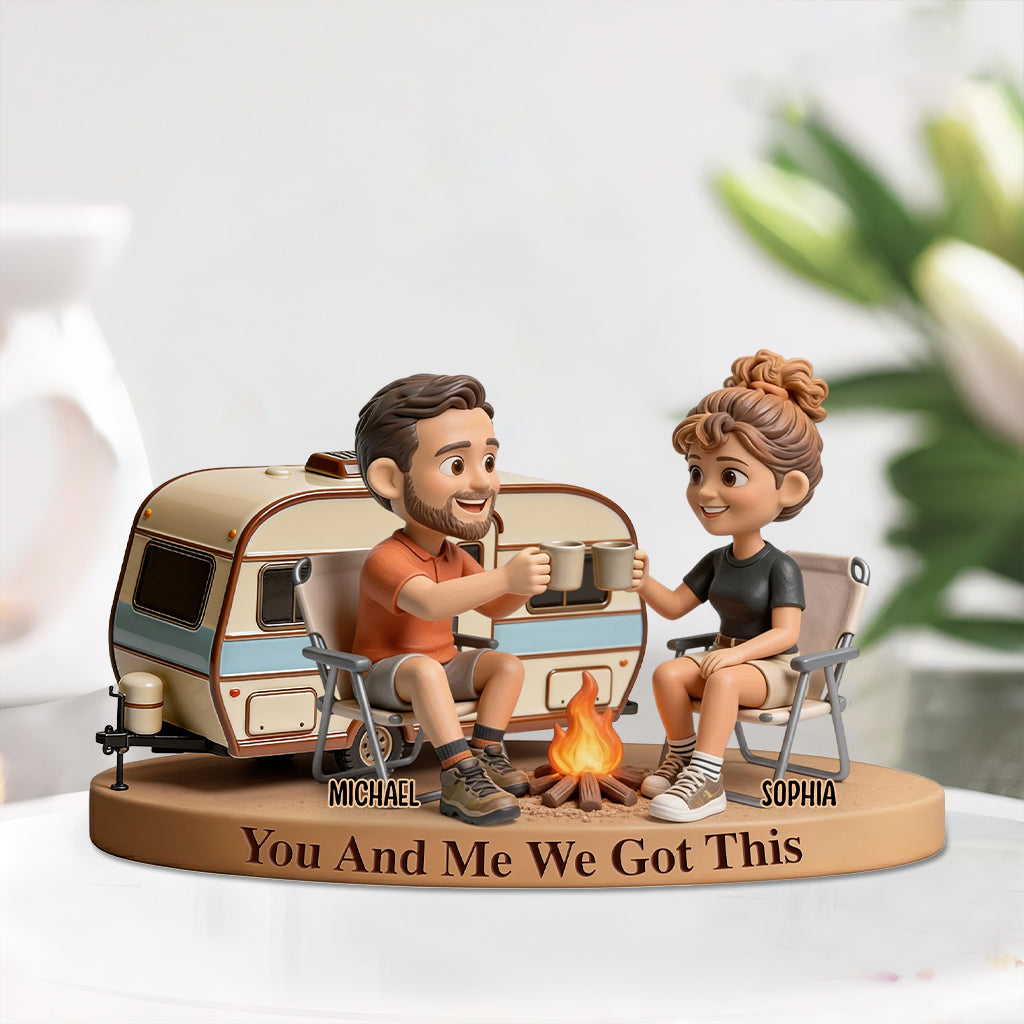 Plaque acrylique personnalisée à partir de n'importe quelle photo - Camping personnalisé - Plaque acrylique personnalisée en forme de camping