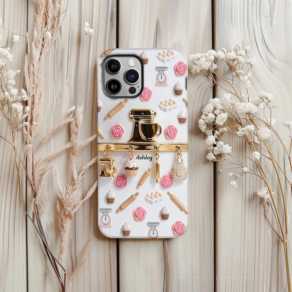 Coque de téléphone personnalisée avec motif pâtisserie - Charms de pâtisserie