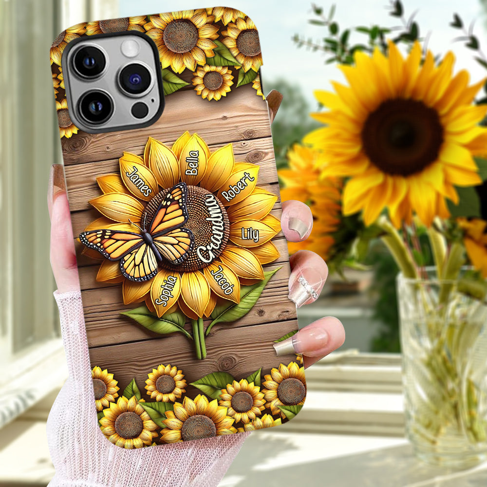 Tu es mon rayon de soleil, mamie maman - Coque de téléphone personnalisée avec impression intégrale « Mamie »